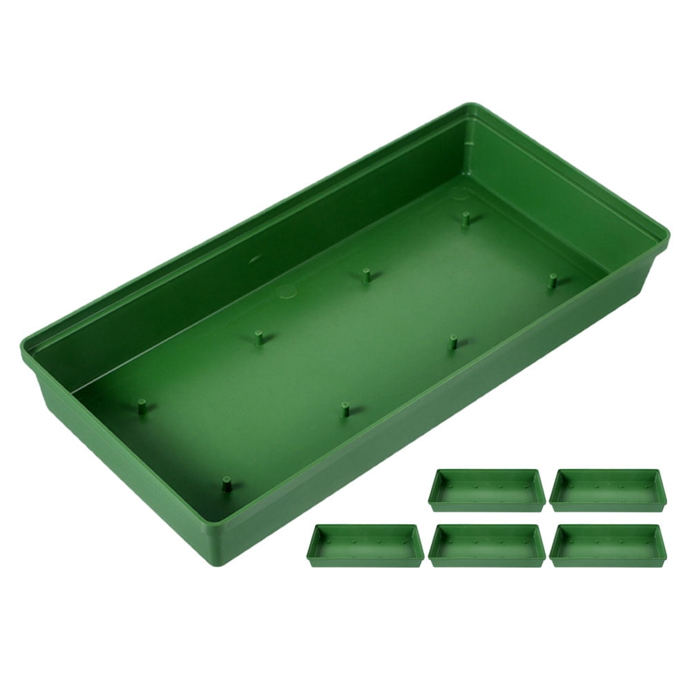 Raindrops 6-Piece Hydrangea Flower Mud Fixing Plates Set, Green, 26x12x4 cm, Floral Arrangement Supplies