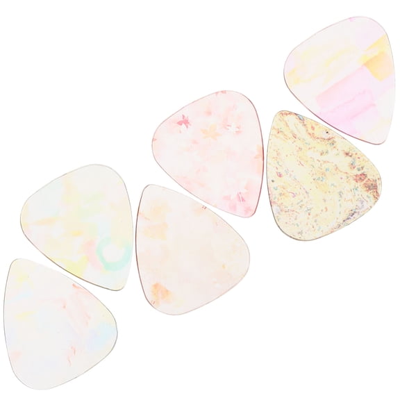 Raindrops 6 Pcs Thick Guitar Pick Bass Picks Electric Replacement Bulk