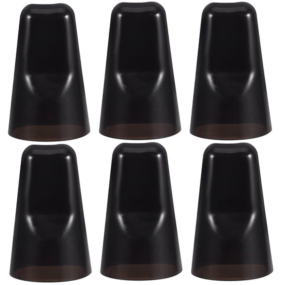Raindrops 6-Pack Black Wine Bottle Caps with Leakproof Pour Spouts for Home Use and Wine Preservation
