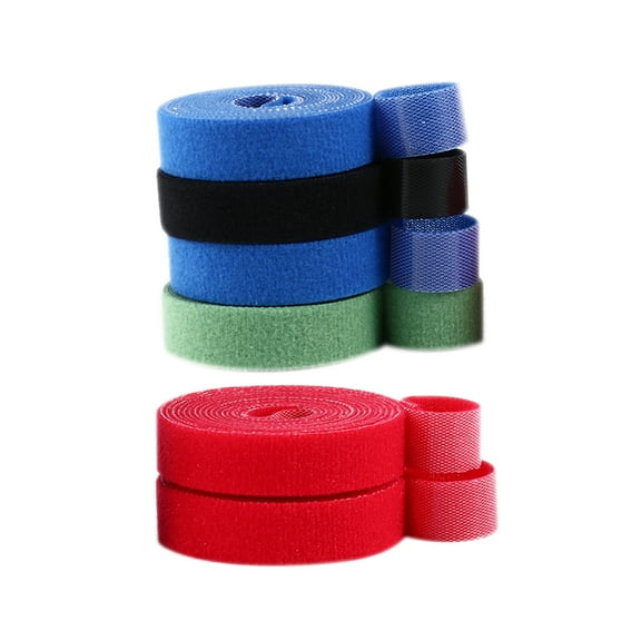 Raindrops Reusable Hook and Loop Cable Straps for Organizing Cables Wires and Cords Assorted Color