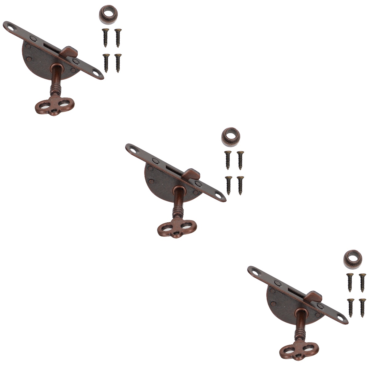 Raindrops 6 Sets Drawer Lock Set with Key Antique Cabinet Wardrobe ...