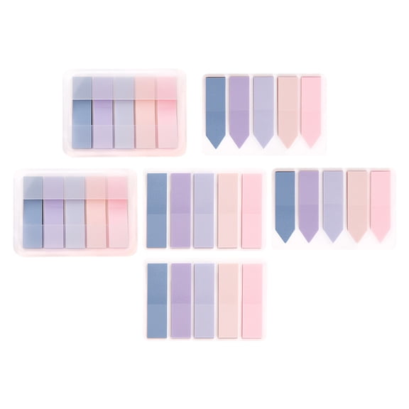 Raindrops  6 Sets Index Tabs for Note Colorful Reading Strips Bookmarks Small Sticky Student Use