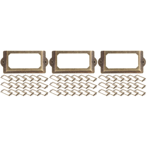 Raindrops 6 Sets Label Frame Card Holder Drawer Retro File Name Card Holder