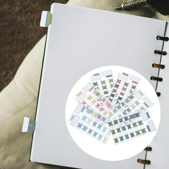 Raindrops  6 Sheets Book Annotation Kit Sticky Tabs Translucent Markers