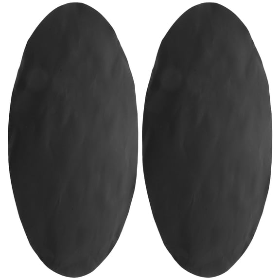 CRILSTYLEO 6-Pack Round Mats Nonstick Reusable Black Barbecue Pads for Vegetables, Bacon, Fish, Kebabs