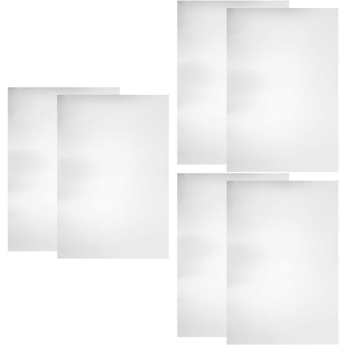 Raindrops 6 pcs Aluminum Sheet Metal Aluminum Plates Rectangle Aluminum Sheet Materials for Crafting(A4)
