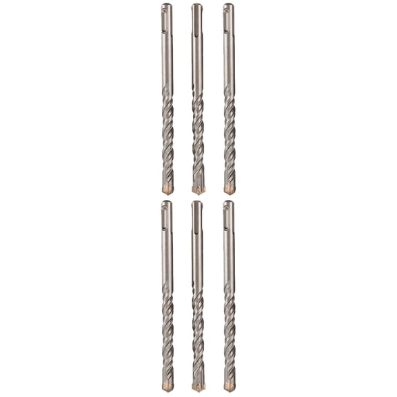 Raindrops 6 pcs Concrete Drill Bit Cross Tips Wall Brick Drilling Bits Electric Hammer Drilling Bits
