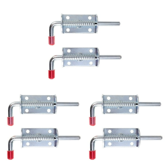 Raindrops 6 pcs  DIY Airplane Boat Model Tailgate Latch Fastener Lock Stainless Steel Iron Spring Pin Latch Lock Assembly for Utility Trailer Gate