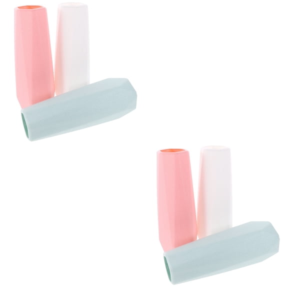 Raindrops 6 pcs  Decorative Vase Aesthetic Geometric Flower Arrangement Vase Ornaments