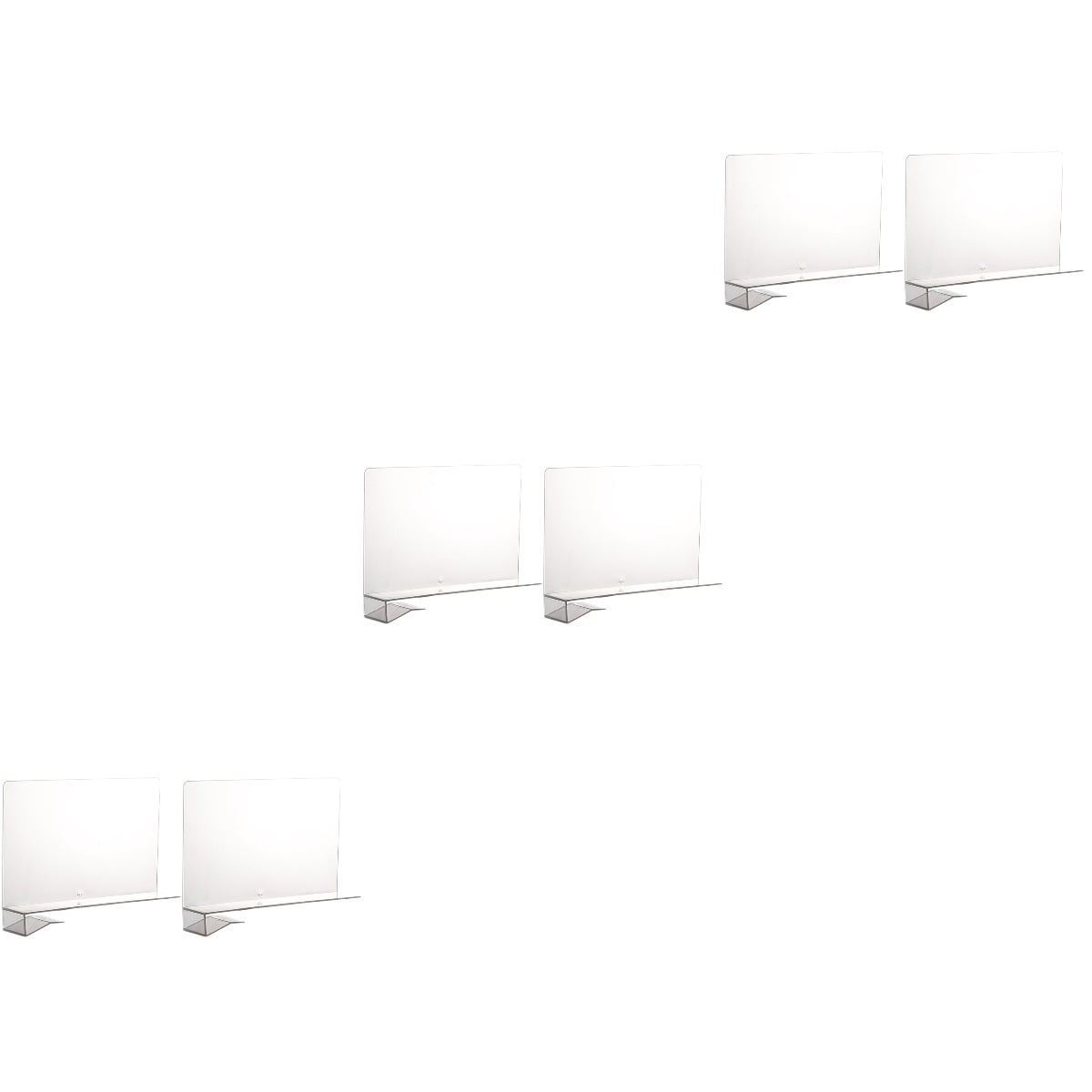 Raindrops 6 pcs Desktop Partition Boards Desktop Storage Space Dividers ...