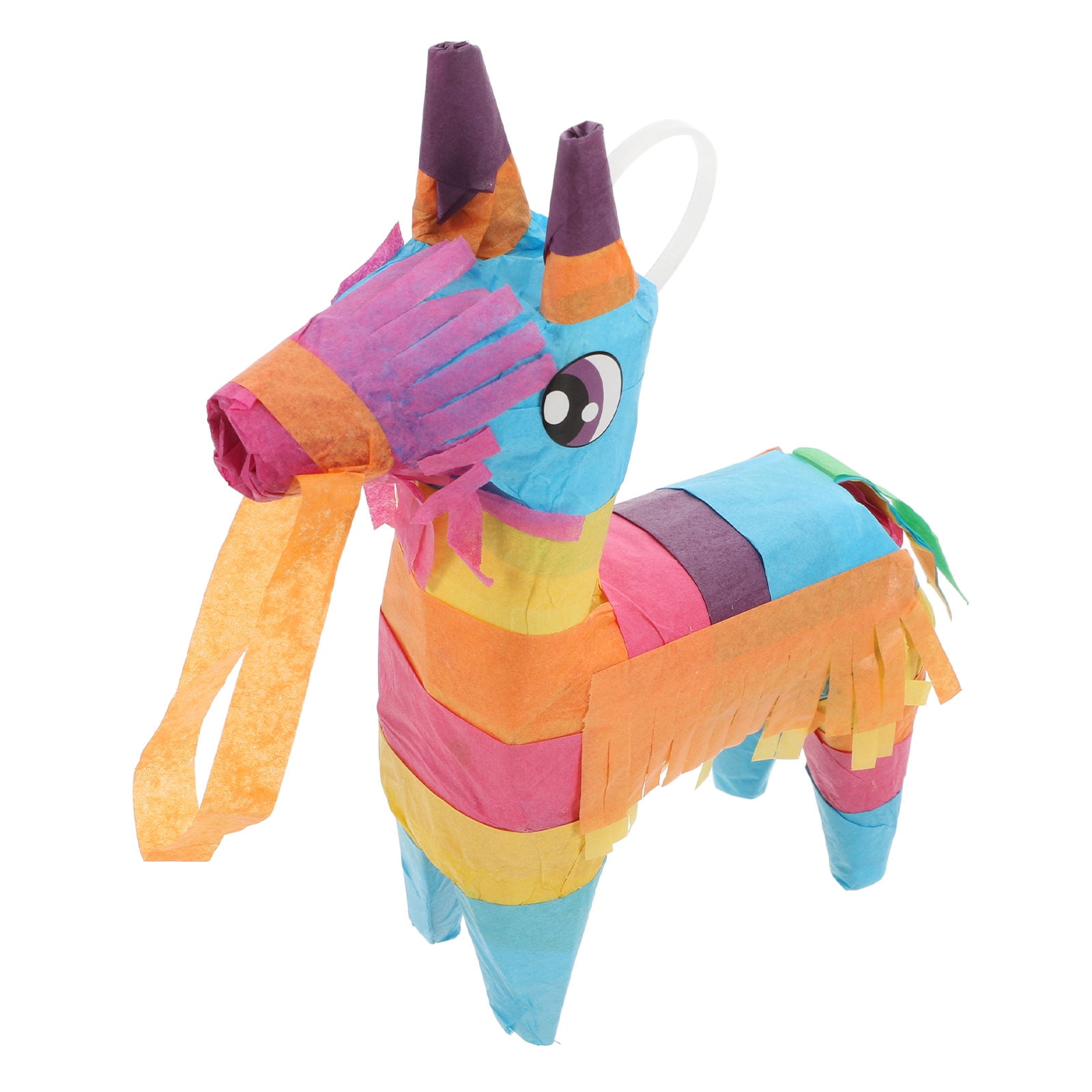 Raindrops 6 pcs Donkey Pinatas Rainbow Color for Fun Fiesta Taco Party Supplies Luau Event Photo Props Mexican Carnival Theme Decoration
