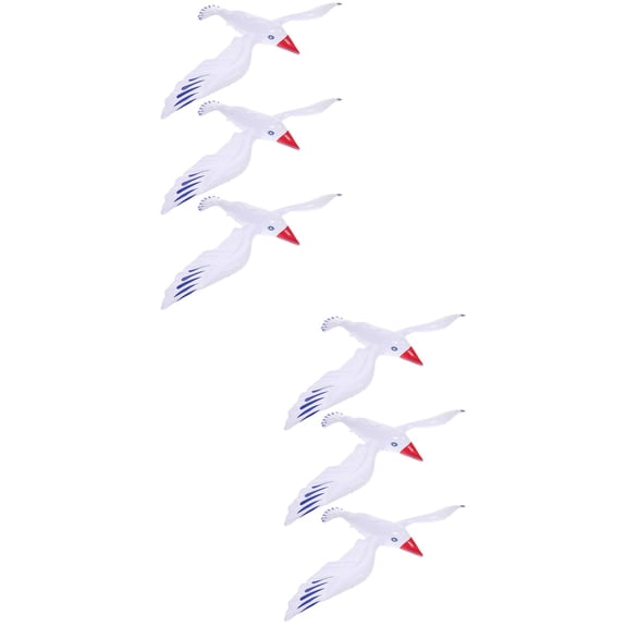 Raindrops 6-Pack Large Inflatable Seagull Pool Party Decorations and Favors for Outdoor Fun