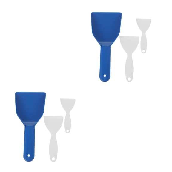 Raindrops 6-Pack Plastic Ice Scraper for Refrigerator and Freezer, Fridge Ice Shovel, Household Kitchen Gadget Set