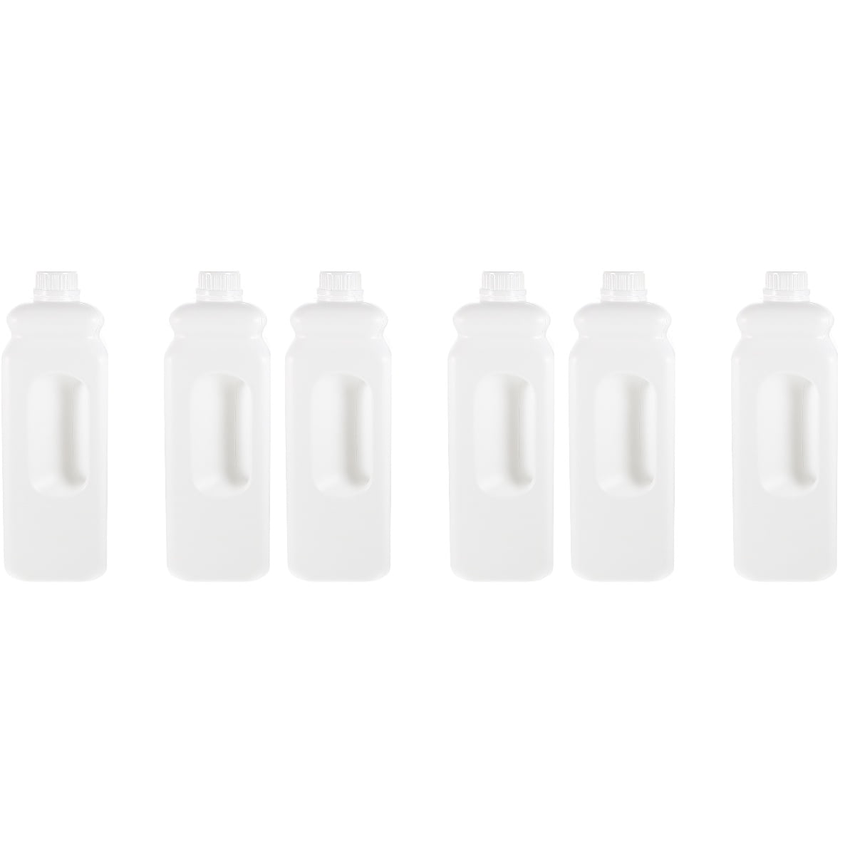 Raindrops 6-Pack Leak- Reusable Plastic Storage Jugs Caps, Gallon Size Containers for Home and Outdoor Use
