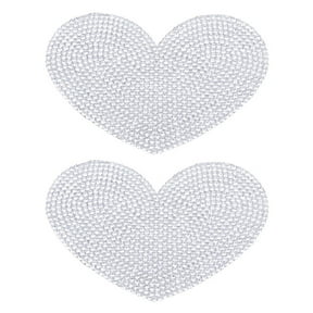 Raindrops 6-Pack Rhinestone Heart Car Stickers, Sparkling Bumper Decals for Auto, Laptop, Luggage, and Suitcase Decoration