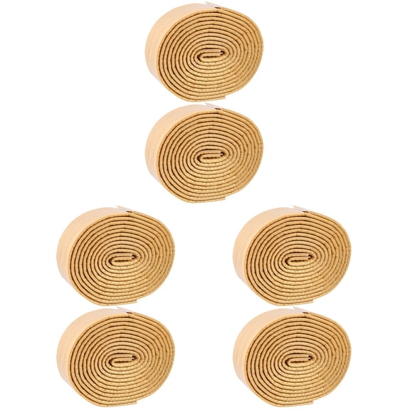 Raindrops 6 pcs Self-Adhesive Wall Paper 3D Wall Sticker Waist Line Wall Decals Wall Border Sticker for Home Bedroom Living Room (Yellow)