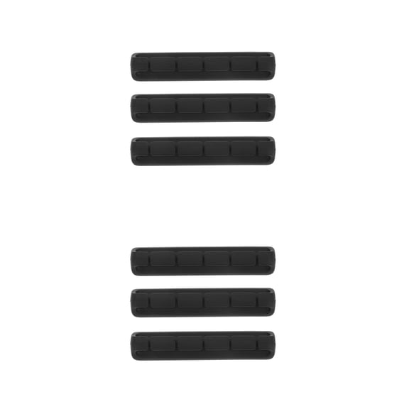LABRIMP Cord Organizer Clip, Black, for Home, Easy Cable Management, Strong Adhesion, 6Pcs
