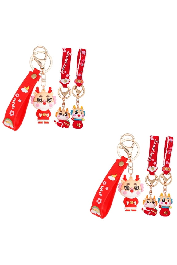 Decorative Dragon Keychain Assorted Color for DIY Crafts and Bag Embellishments