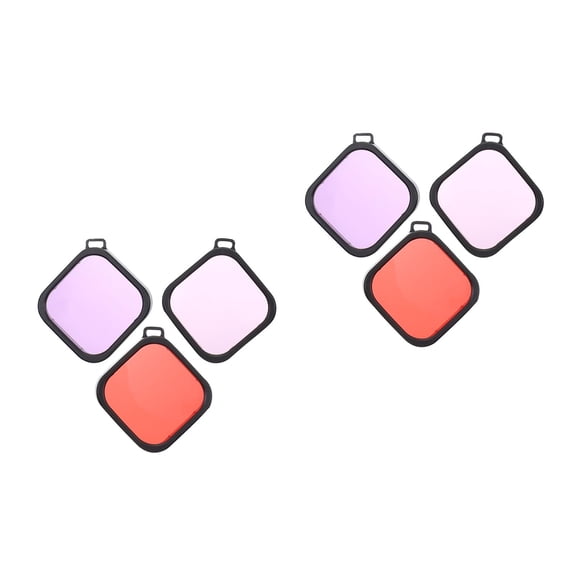 Raindrops 6 pcs Underwater Lens Filter Camera Waterproof Protective Housing Dive Accessory