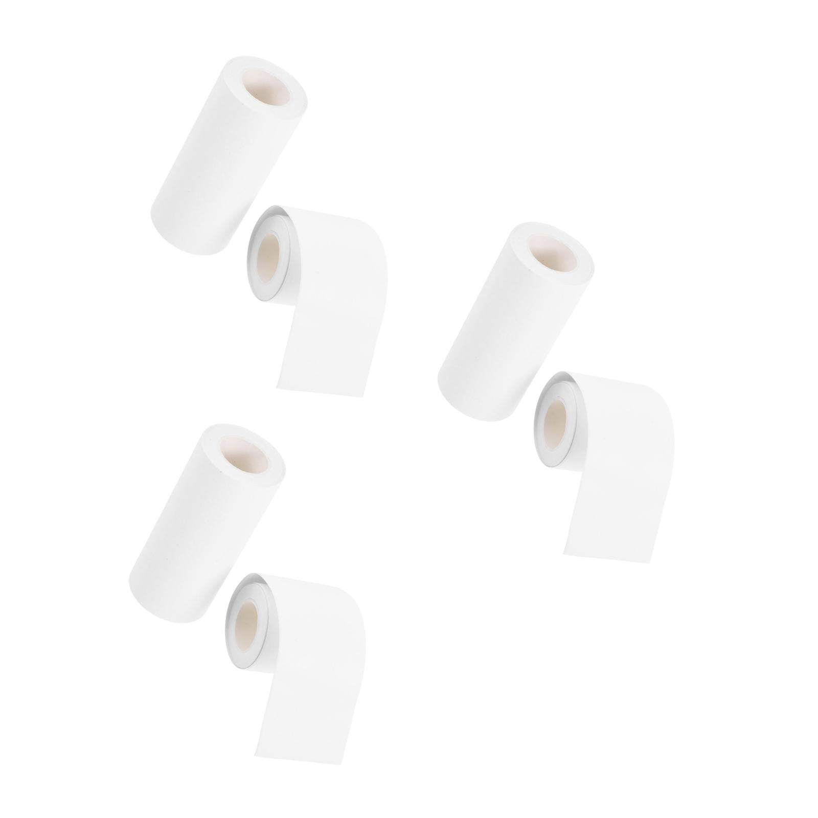 Raindrops 6-Pack Writable Adhesive Craft Tape for Scrapbooking and Journaling, Blank White Sticker Tape for Projects and Students