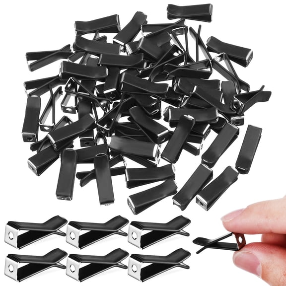 Raindrops 60Pcs Car Air Vent Clips Metal Clips for Car Accessories Black Compact Design