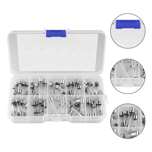 Raindrops Glass Fuses Assortment Kit Circuit Protection 60Pcs