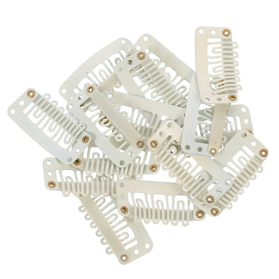 Raindrops 60 Pcs Tackle Swing Wig Clip Wig Snap Combs Wig Fixing Clips 3.2X2.6X0.3CM Brown