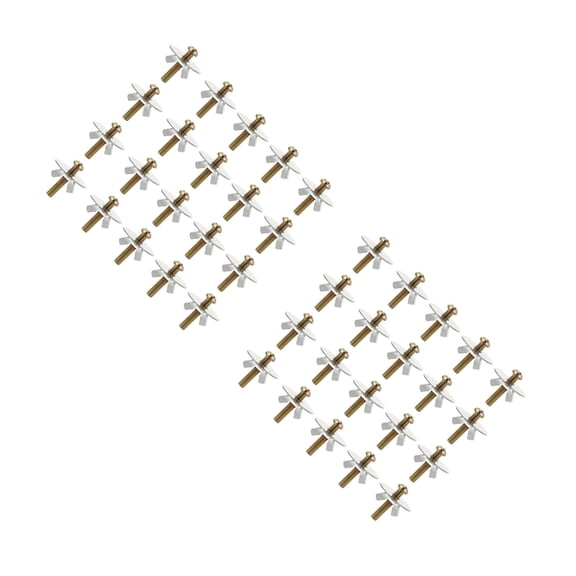 Raindrops 60 Sets  Wing Nuts Nest Setting Screws Bird House Fixator Bird Nest Accessories Random Color