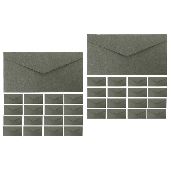CHICHUMID Portable Green Envelopes, Ideal for Wedding Invitations and Greeting Cards, 60Pcs