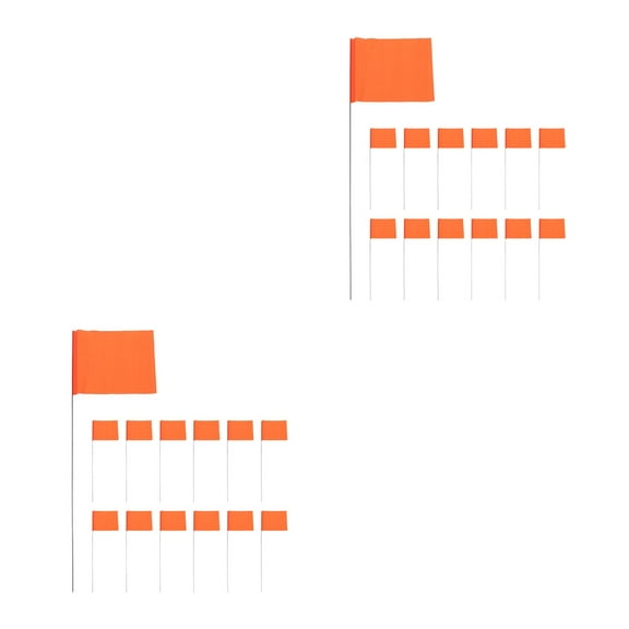 Raindrops OUNONA 60 pcs Irrigation Flags for Lawn Garden Marking Landscape Construction Marker with Poles for Garden Lawn Sprinkler