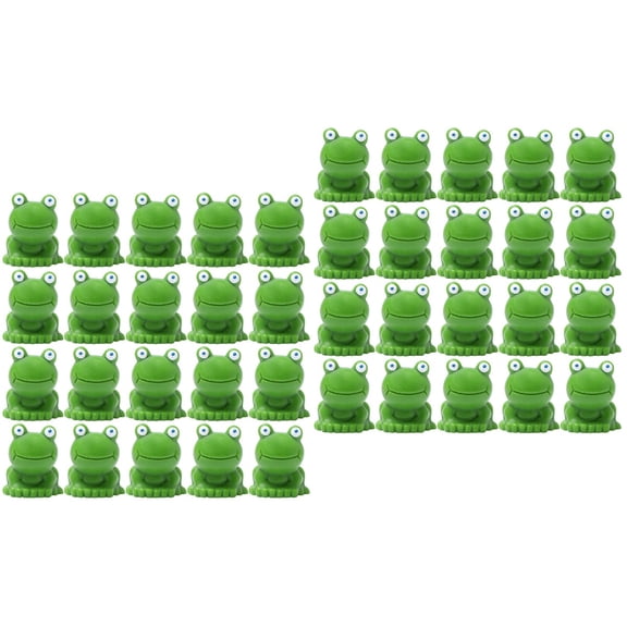 Raindrops 60 pcs Resin Mini Frogs Ornaments Decorative Mini Frogs Landscape Ornaments
