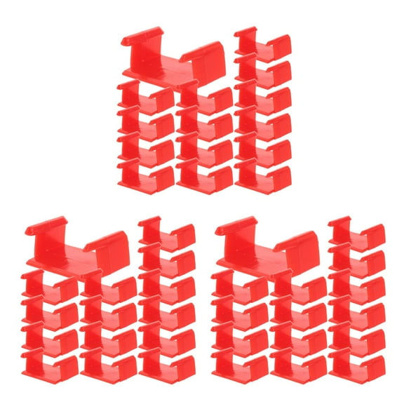 Raindrops 60 pcs Train Track Expansion Track Clips Track Connectors Train Track Bridge Pier Plastic Railway Track Support for Building and Expanding Train Sets