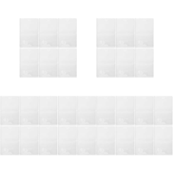 Raindrops 60 pcs Transparent Cards Pouches Shipping Box Adhesive Cards Covers Pass Box Clear Label Sleeves