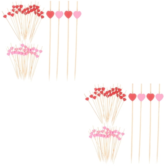 Raindrops 600 Pcs Wooden Portable Dessert Picks Appetizer Skewers Cocktail Stirrer Party Picks