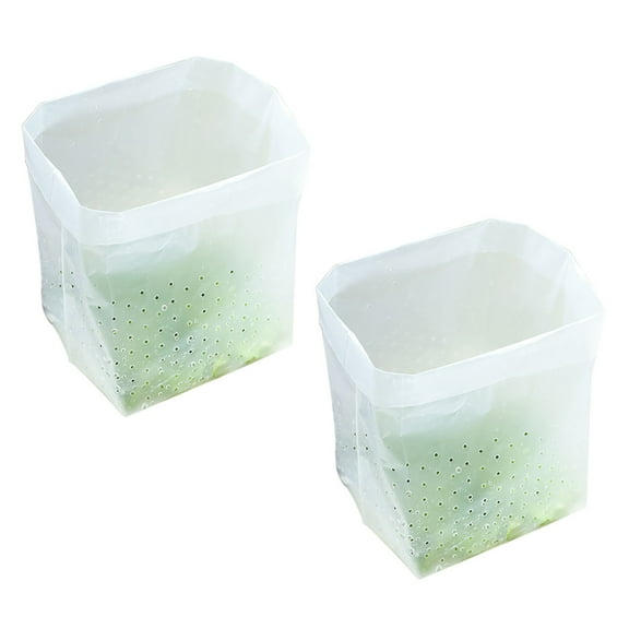 Raindrops 60Pcs Garbage Bags Pe Material High Mesh Density Prevent Blockage Water Straining Daily Use