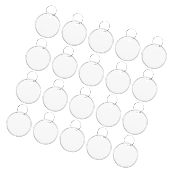 Raindrops Round White Aluminum Key Tags with Smooth , Key Labels for Easy Organizing, 60 Pieces Set