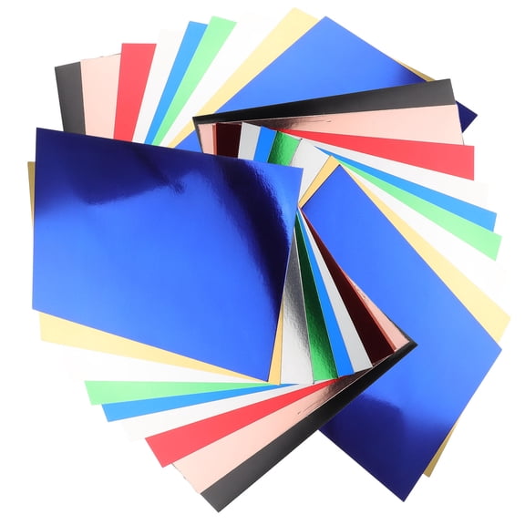 Raindrops 60pcs Mirror Cardstock Paper For Diy Reflective Handcraft Blank Cardstock Materials For Creative Scrapbooking Shiny Poster Paper For Card Making