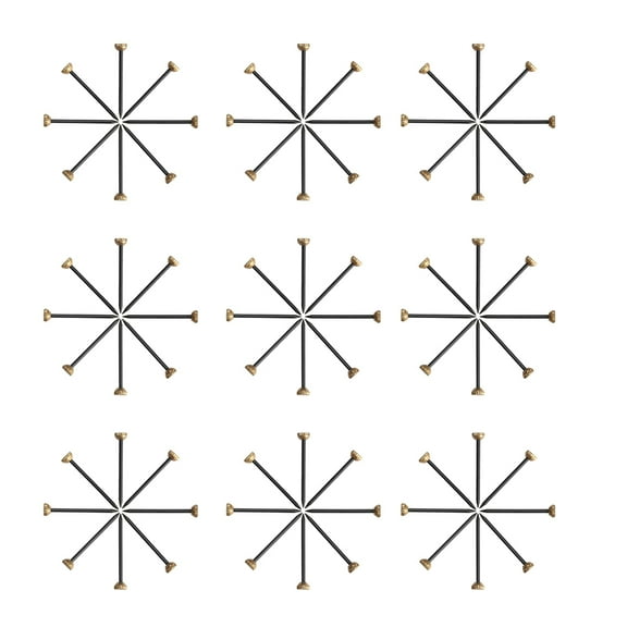 Raindrops 60pcs Picture Frame Hanging Kit Black Copper Head Hangers for European Style Rooms