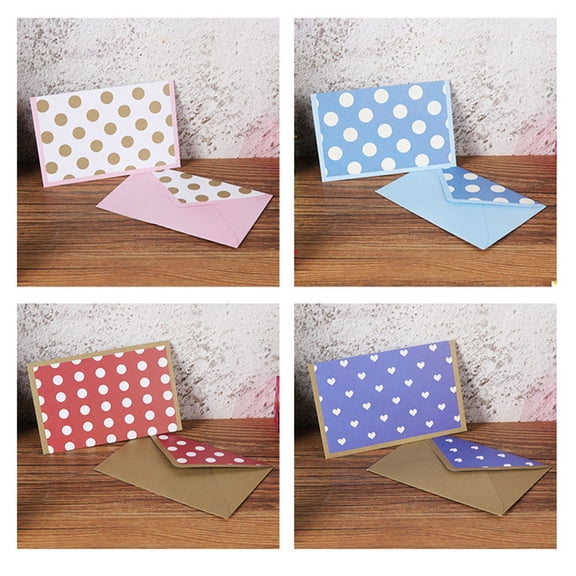 USHOBE Invitation Envelopes Assorted Color 60Pcs 5.5x3.5x3.5in