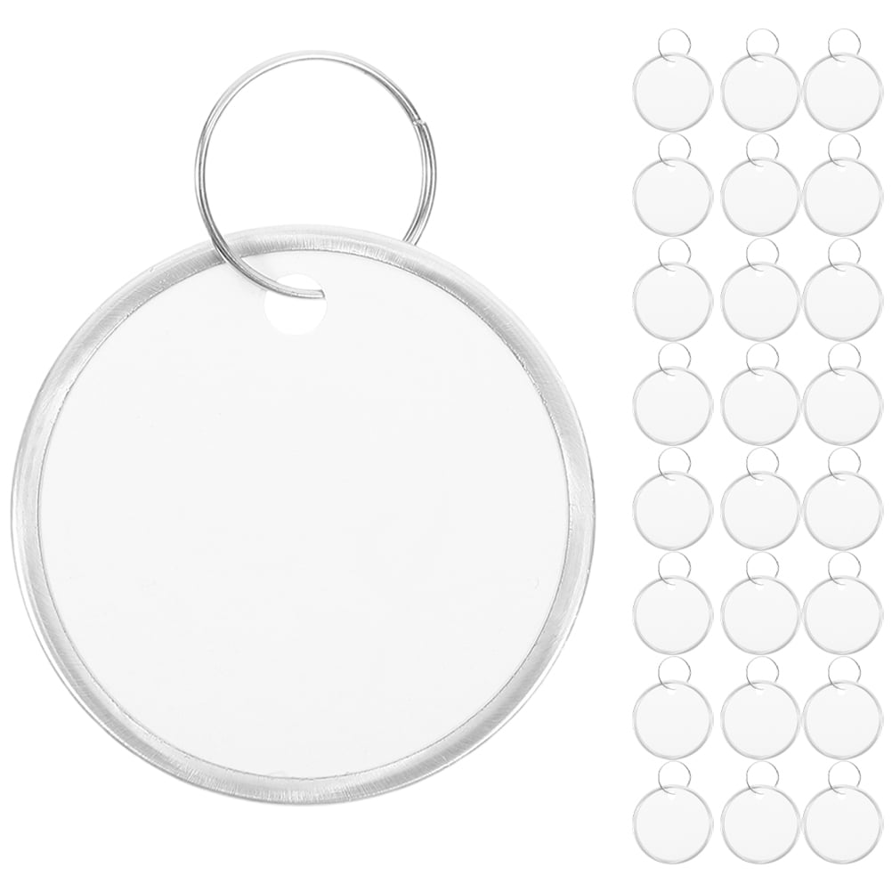 Raindrops 60Pcs Metal Rimmed Key Tags with White Writable Paper for ...
