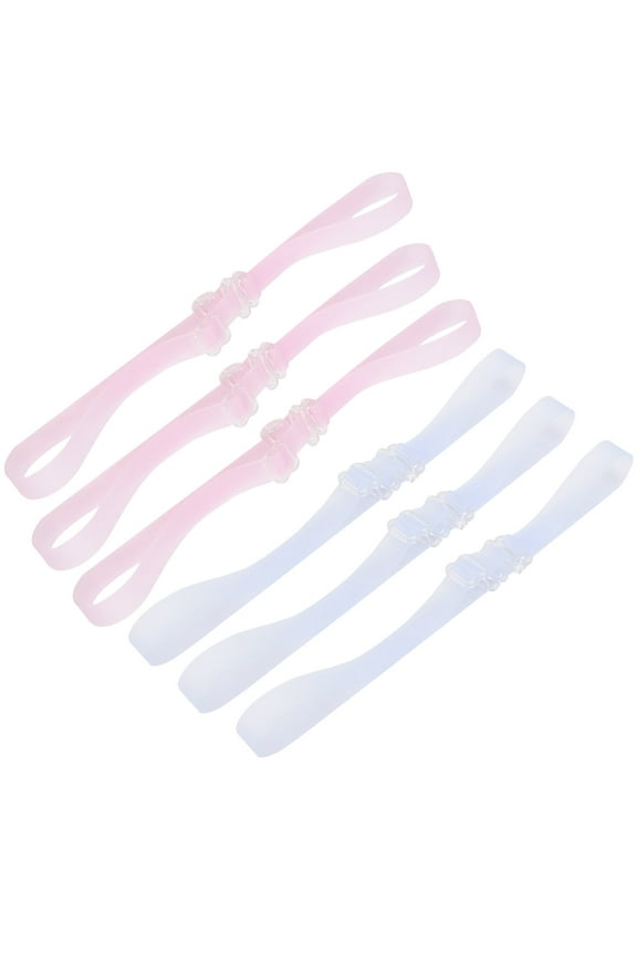 Daily Wear No Noise Package Tape Bra Straps Clear 6 Pairs Package