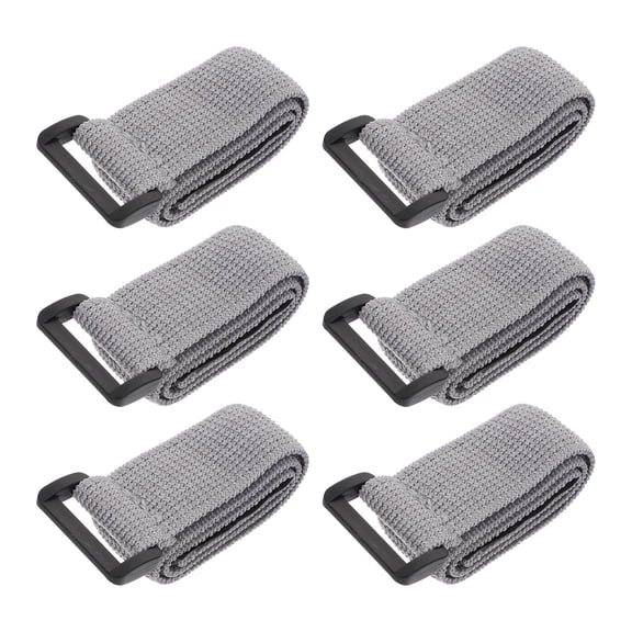 FOMIYES Office Lunchbox Strap Bento Box Elastic Bands Grey 6Pcs