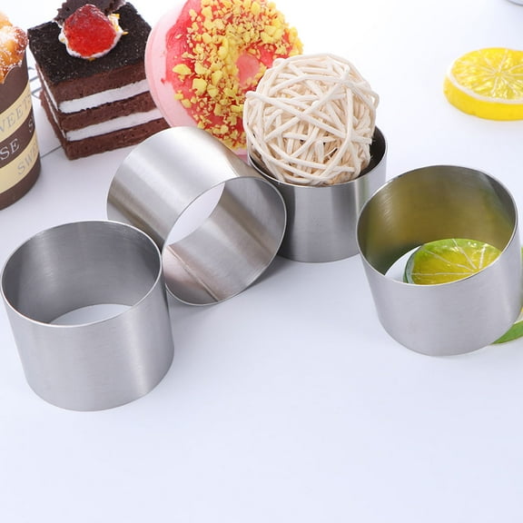 Raindrops 6Pcs Cookie Rings Stainless Steel For Food Shaping And Demoulding Home Bakers
