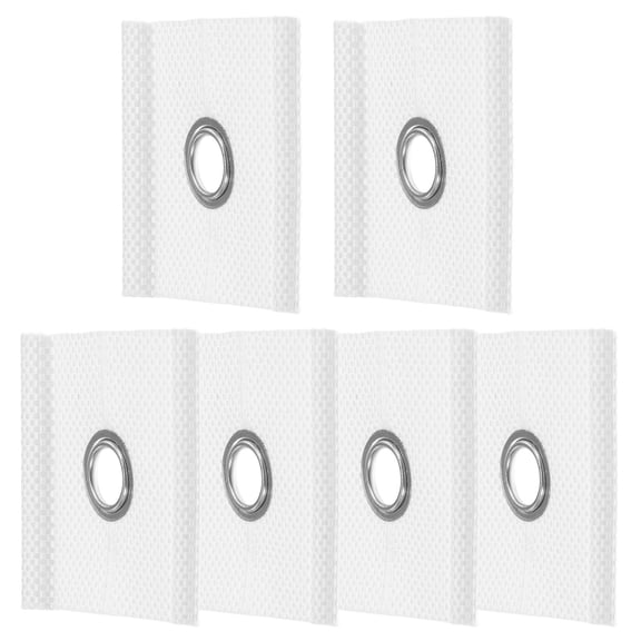 FOMIYES 6-Pack White Universal Awning Eyelets for Camper and Tent Piping, and Easy to Install Accessories