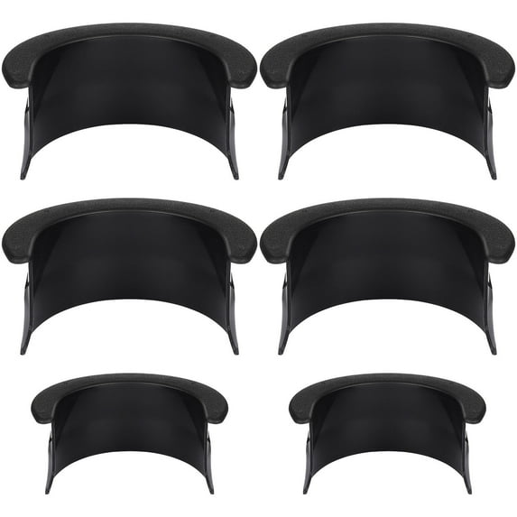 Raindrops 6Pcs Easy to Install Black Plastic Billiard Table Pocket Liner for Adults