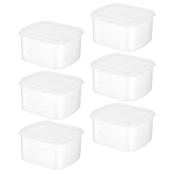 Raindrops Fridge Food Box Refrigerator Storage Containers Transparent 6pcs