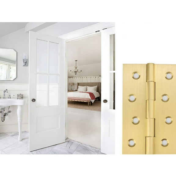 Raindrops 6Pcs Furniture Hinges for Homeowners and Craftsmen 3 Inch