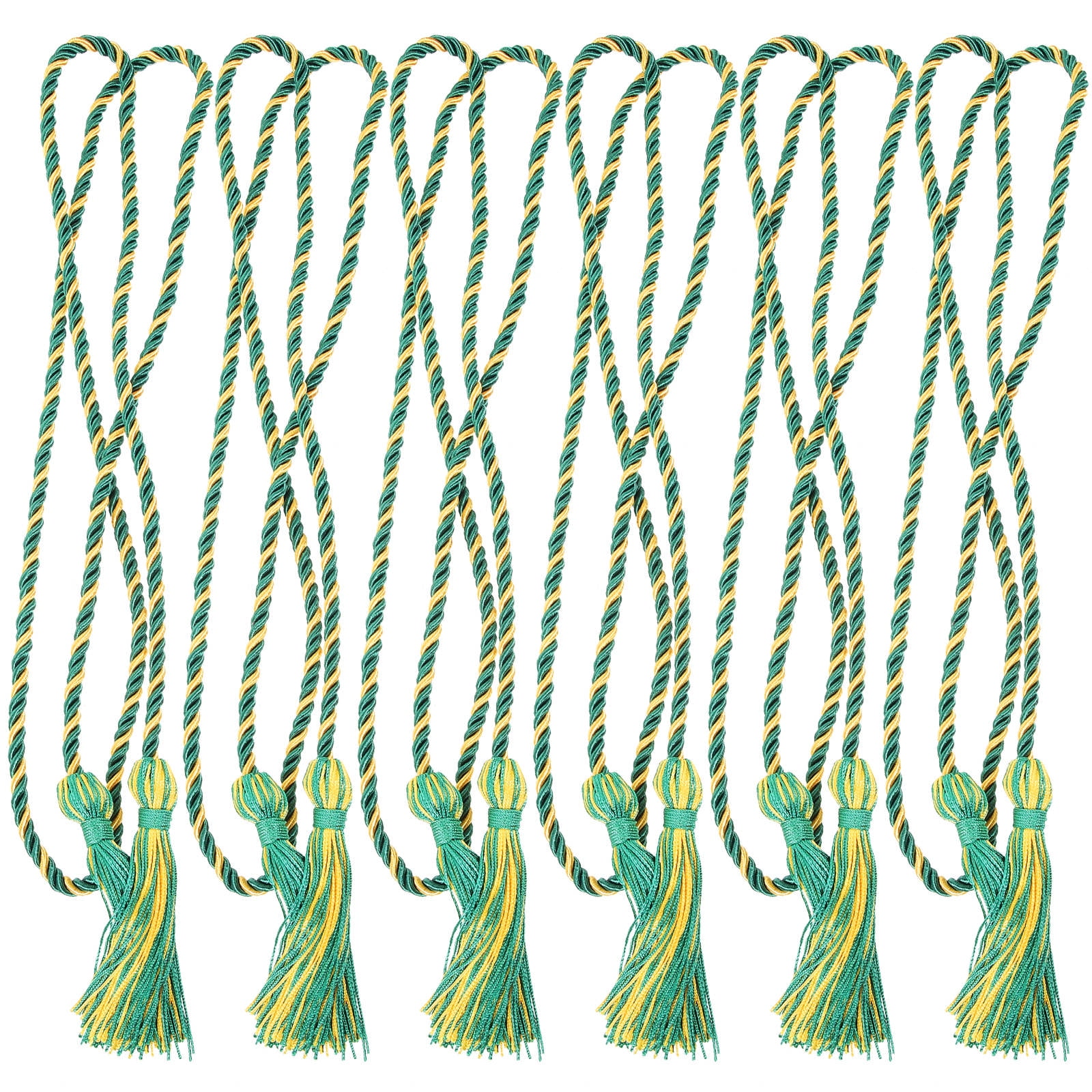 5 Graduation Ropes Raindrops Honor Cords Assorted Colors Polyester Rayon Graduation ...
