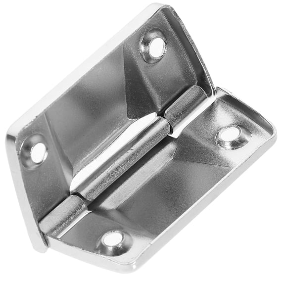 Raindrops 6Pcs Solid Iron Chest Hinge Silver Portable Stable Case Hinge for Wood Box Lid