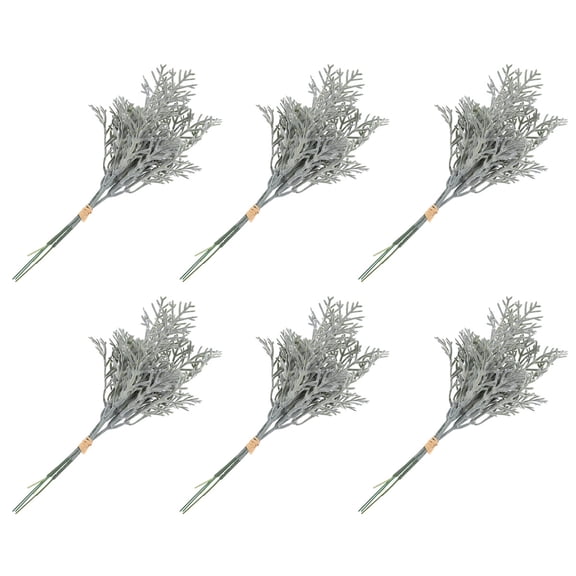 Raindrops 6Pcs Imitation Flower Branch for Artificial Flower Heads Assorted Color Silk Cloth